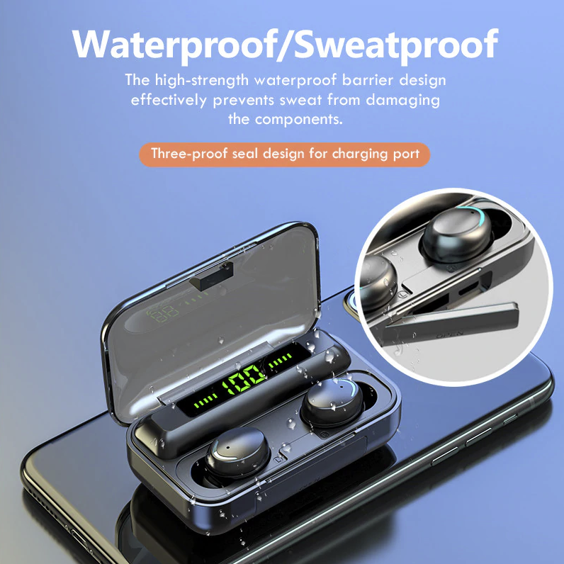Trendy Waterproof Wireless Bluetooth Earphones Color : A|B|C|D Trendy Waterproof Wireless Bluetooth Earphones Color : A|B|C|D