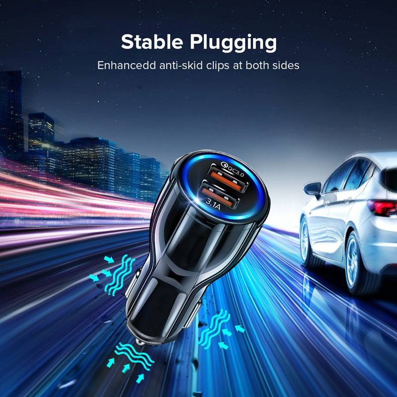 Universal Car Charger with Dual USB Universal Car Charger with Dual USB