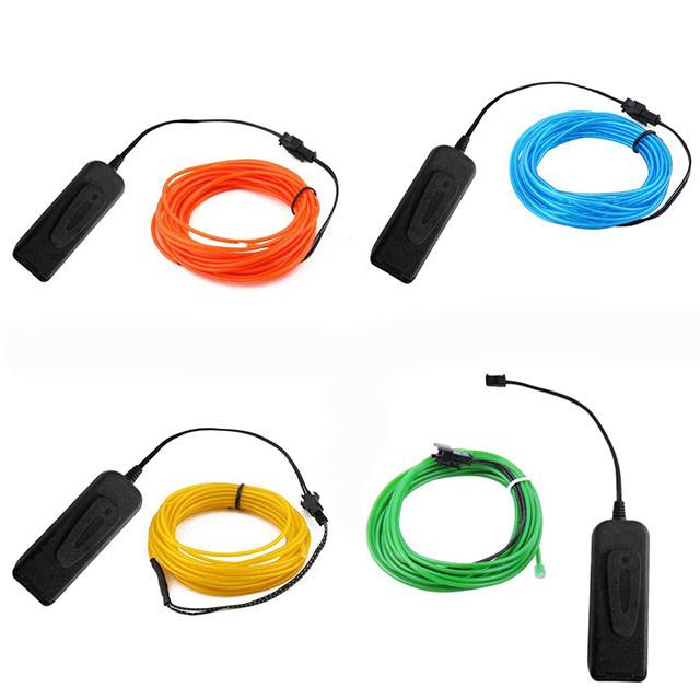 Neon Glow Cable Car Accessories Set : 3 Red Cables|3 Blue Cables|3 Green Cables|3 Yellow Cables Neon Glow Cable Car Accessories Set : 3 Red Cables|3 Blue Cables|3 Green Cables|3 Yellow Cables