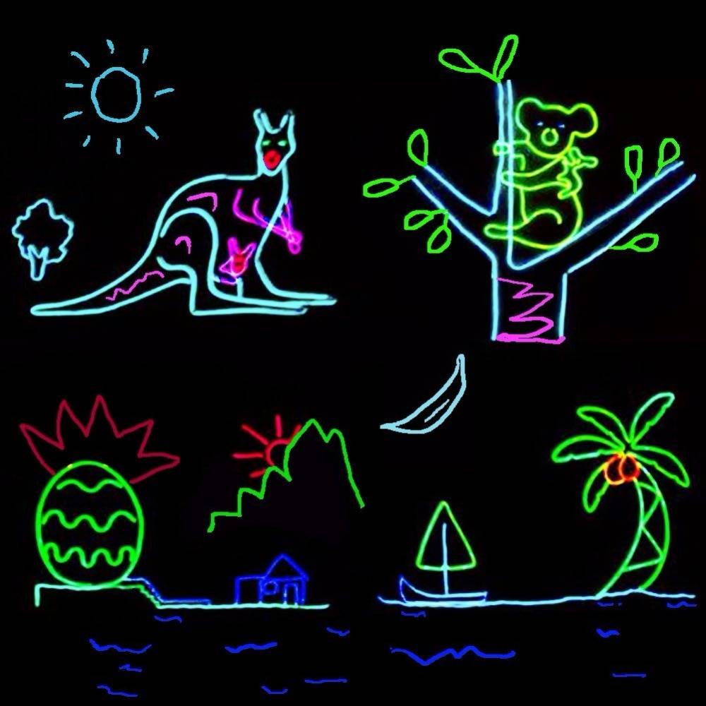 Neon Glow Cable Car Accessories Set : 3 Red Cables|3 Blue Cables|3 Green Cables|3 Yellow Cables Neon Glow Cable Car Accessories Set : 3 Red Cables|3 Blue Cables|3 Green Cables|3 Yellow Cables