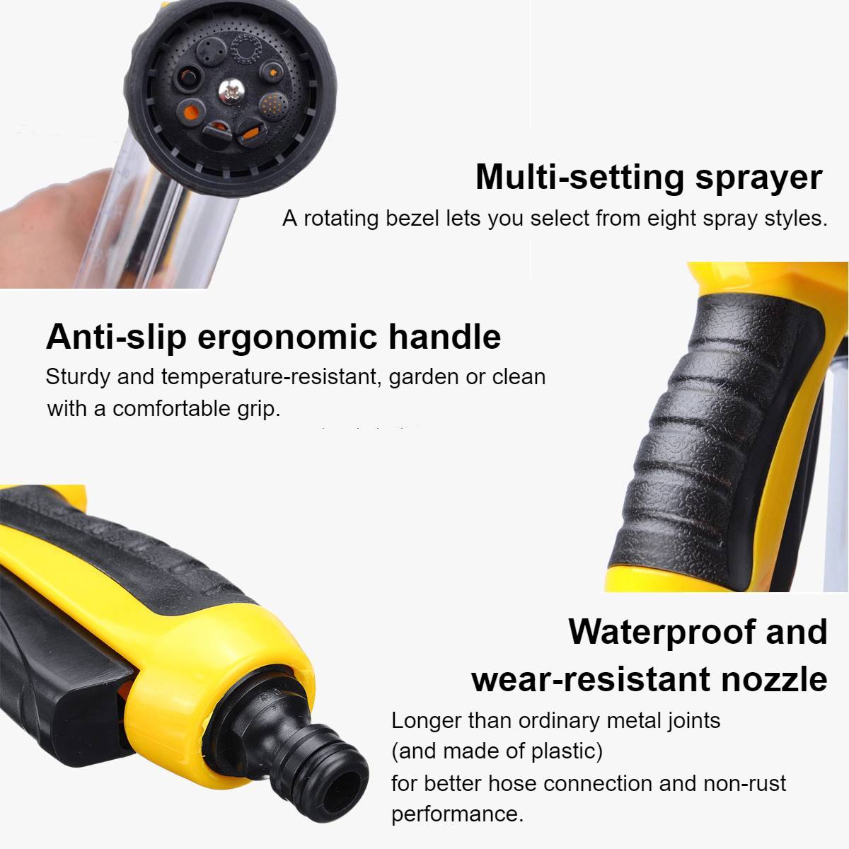 Multi-Purpose Hose Sprayer Nozzle Best Sellers Car Cleaning Multi-Purpose Hose Sprayer Nozzle Best Sellers Car Cleaning