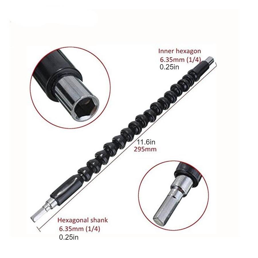Flexi Shaft Drill Extension Auto Parts & Tools Length : 200mm|295mm|400mm Flexi Shaft Drill Extension Auto Parts & Tools Length : 200mm|295mm|400mm