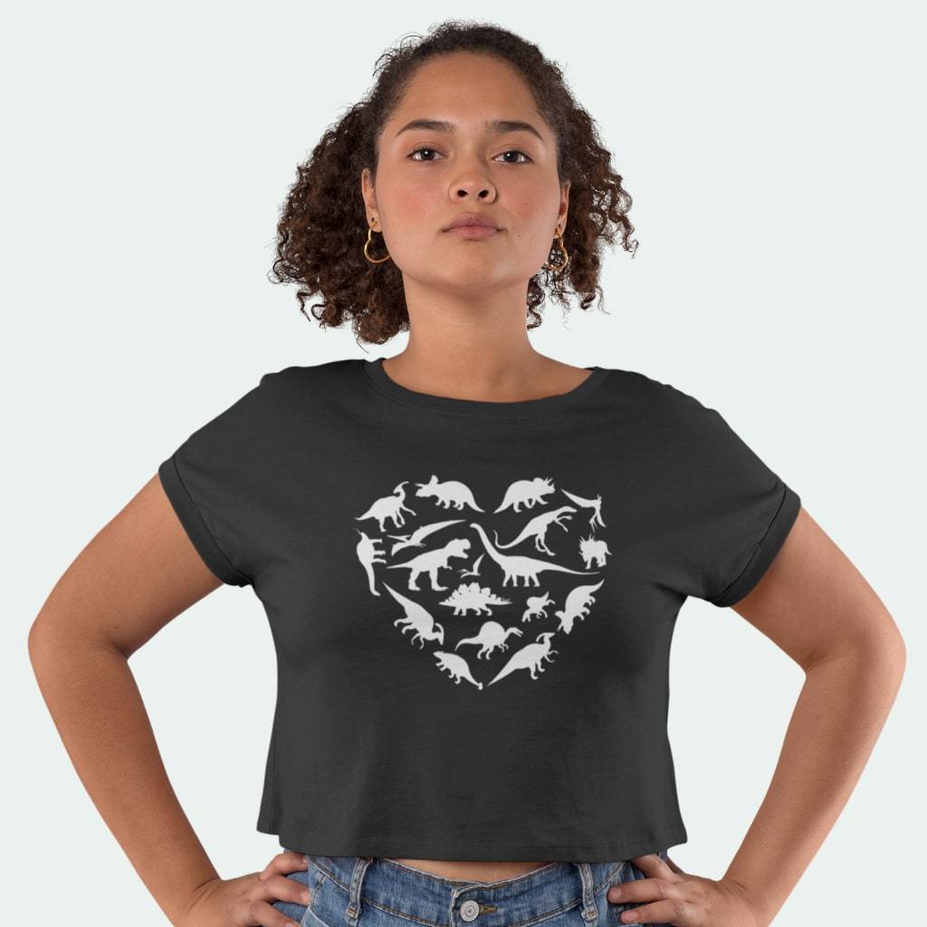 Dinosaur Adult Women’s Cropped T-Shirt Best Sellers Color : Coral|Deep Heather|Black Dinosaur Adult Women's Cropped T-Shirt Best Sellers Color : Coral|Deep Heather|Black