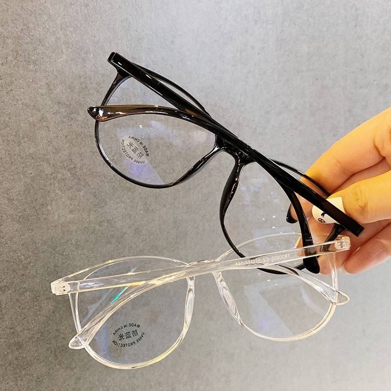 Transparent Anti Blue Light Rounded Glasses Transparent Anti Blue Light Rounded Glasses