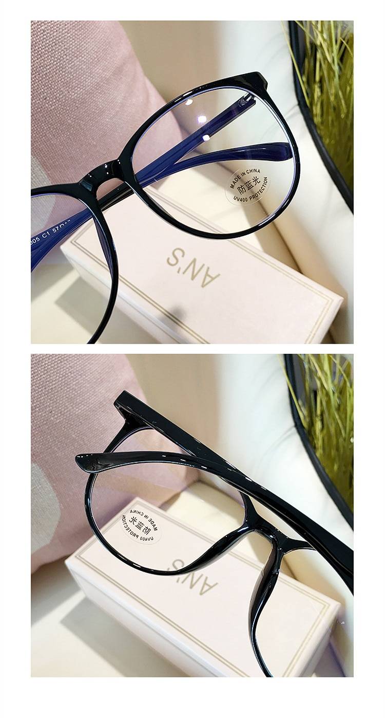 Transparent Anti Blue Light Rounded Glasses Transparent Anti Blue Light Rounded Glasses