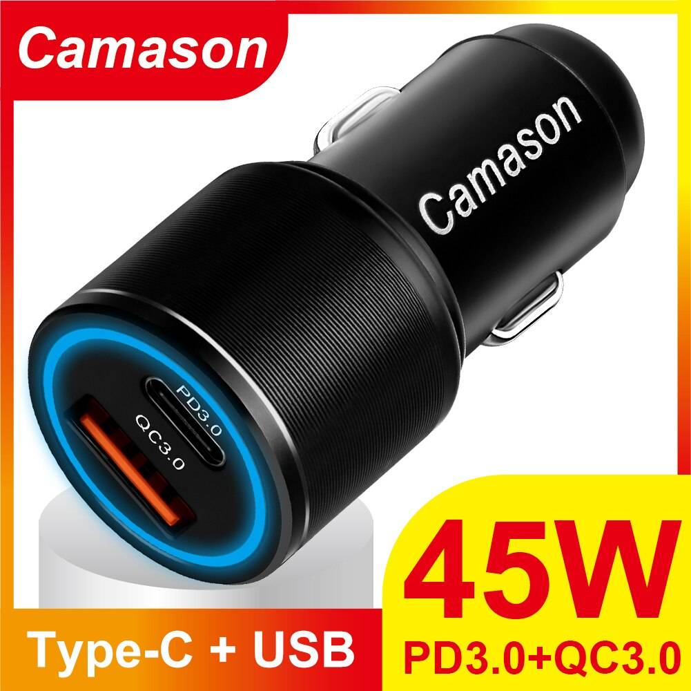 Camason 45W QC3.0 Fast USB Type-C Car Charger Auto Parts & Tools Color Name : 24W Charger|45W Charger Camason 45W QC3.0 Fast USB Type-C Car Charger Auto Parts & Tools Color Name : 24W Charger|45W Charger