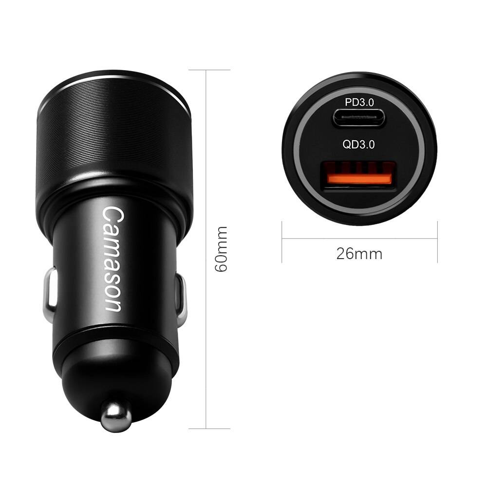 Camason 45W QC3.0 Fast USB Type-C Car Charger Auto Parts & Tools Color Name : 24W Charger|45W Charger Camason 45W QC3.0 Fast USB Type-C Car Charger Auto Parts & Tools Color Name : 24W Charger|45W Charger