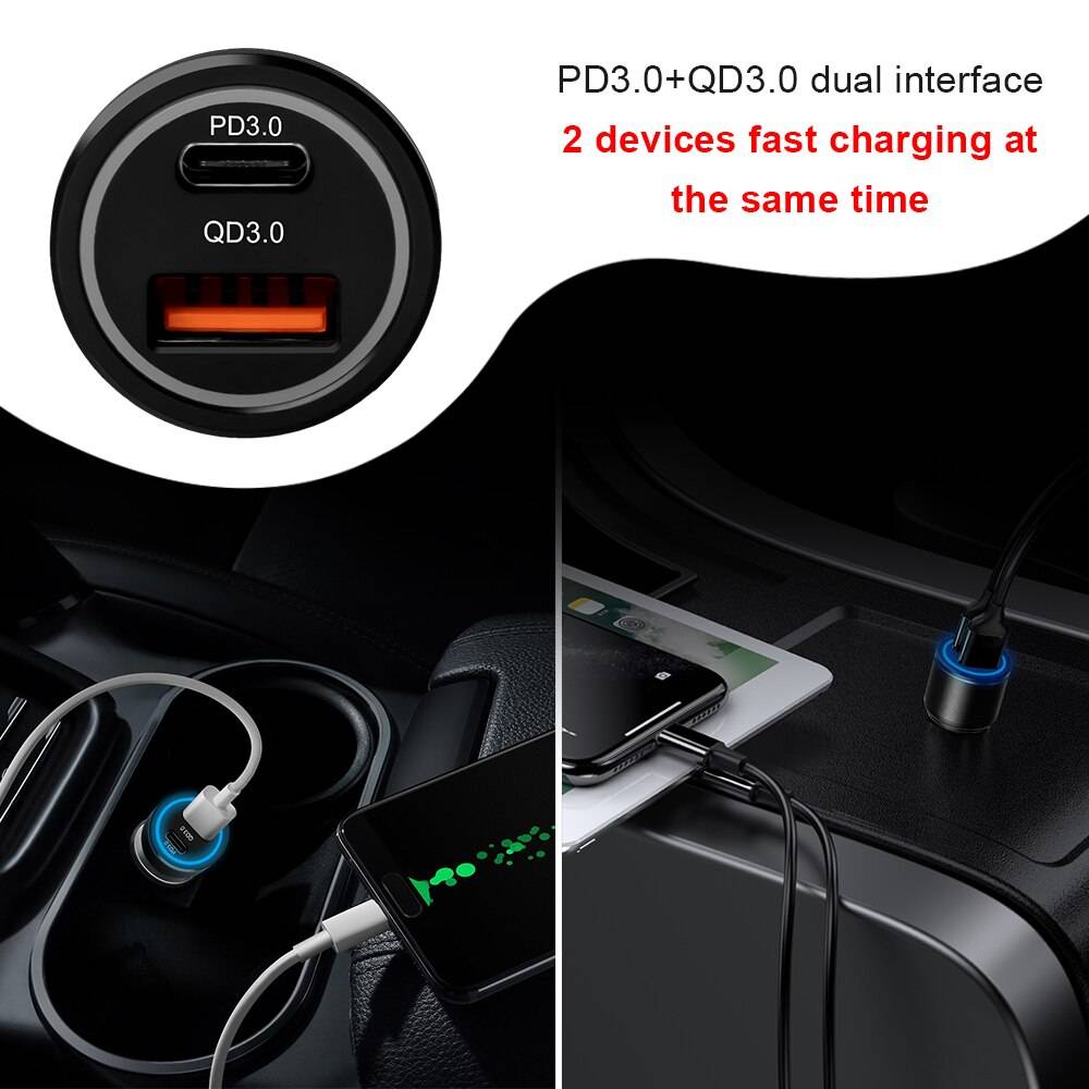 Camason 45W QC3.0 Fast USB Type-C Car Charger Auto Parts & Tools Color Name : 24W Charger|45W Charger Camason 45W QC3.0 Fast USB Type-C Car Charger Auto Parts & Tools Color Name : 24W Charger|45W Charger