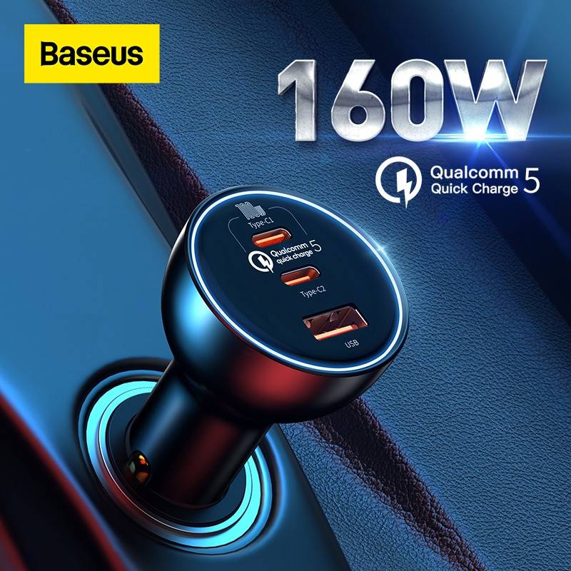 Baseus 160W Qualcom QC 5.0 Fast Car Charger Auto Parts & Tools Ships From : China|Poland|SPAIN|Russian Federation Baseus 160W Qualcom QC 5.0 Fast Car Charger Auto Parts & Tools Ships From : China|Poland|SPAIN|Russian Federation