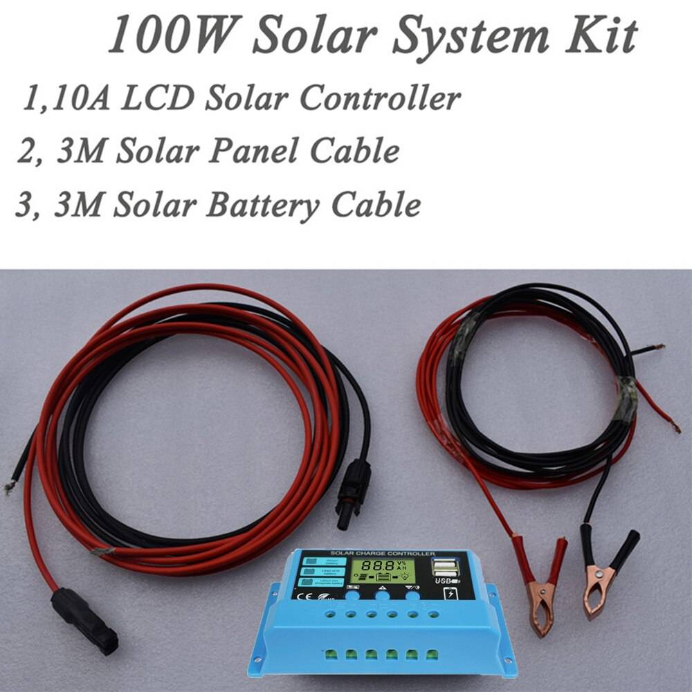Solar Plate 1000w Complete Kit 12V Solar Charger Home System Generator Solar Panel 100w 200w Solar Plate 1000w Complete Kit 12V Solar Charger Home System Generator Solar Panel 100w 200w