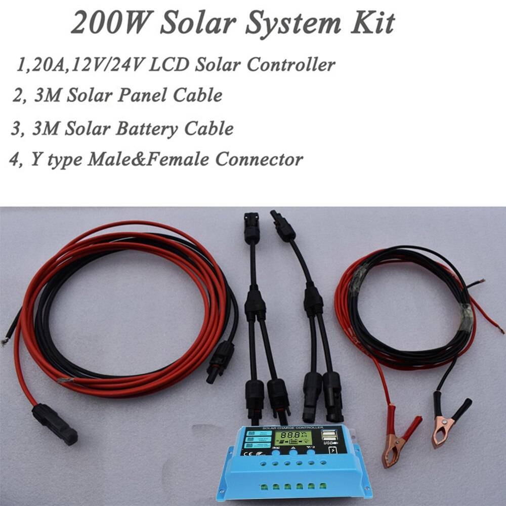 Solar Plate 1000w Complete Kit 12V Solar Charger Home System Generator Solar Panel 100w 200w Solar Plate 1000w Complete Kit 12V Solar Charger Home System Generator Solar Panel 100w 200w