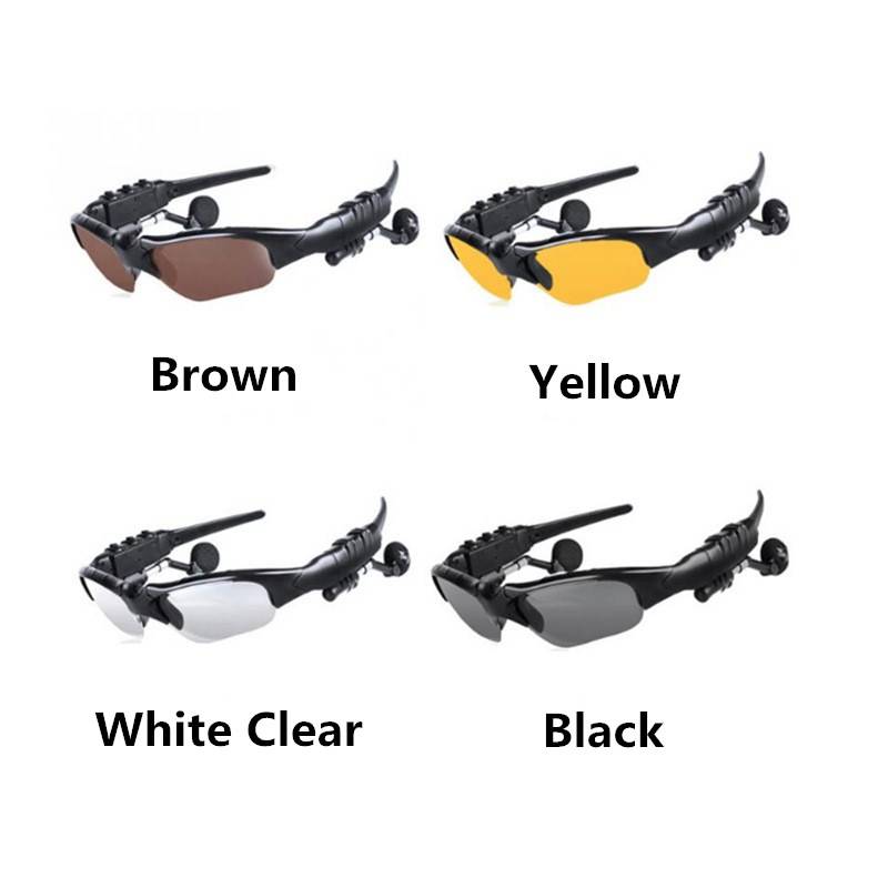 Goggles Eyewear Cycling Sunglasses Riding Bluetooth Earphones Smart Glasses Outdoor Sport Bike Sun Glasses Headphones with Mic Color : White|Black|Brown|Black and three lens|Yellow Goggles Eyewear Cycling Sunglasses Riding Bluetooth Earphones Smart Glasses Outdoor Sport Bike Sun Glasses Headphones with Mic Color : White|Black|Brown|Black and three lens|Yellow