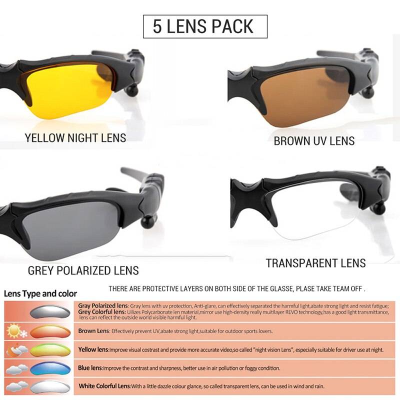 VICTGOAL Cycling Bluetooth Glasses Men 5 Lenses Polarized Bicycle Glasses Mountain Road Bike Eyeglasses Driving Sports Eyewear Color : Bluetooth Glasses VICTGOAL Cycling Bluetooth Glasses Men 5 Lenses Polarized Bicycle Glasses Mountain Road Bike Eyeglasses Driving Sports Eyewear Color : Bluetooth Glasses