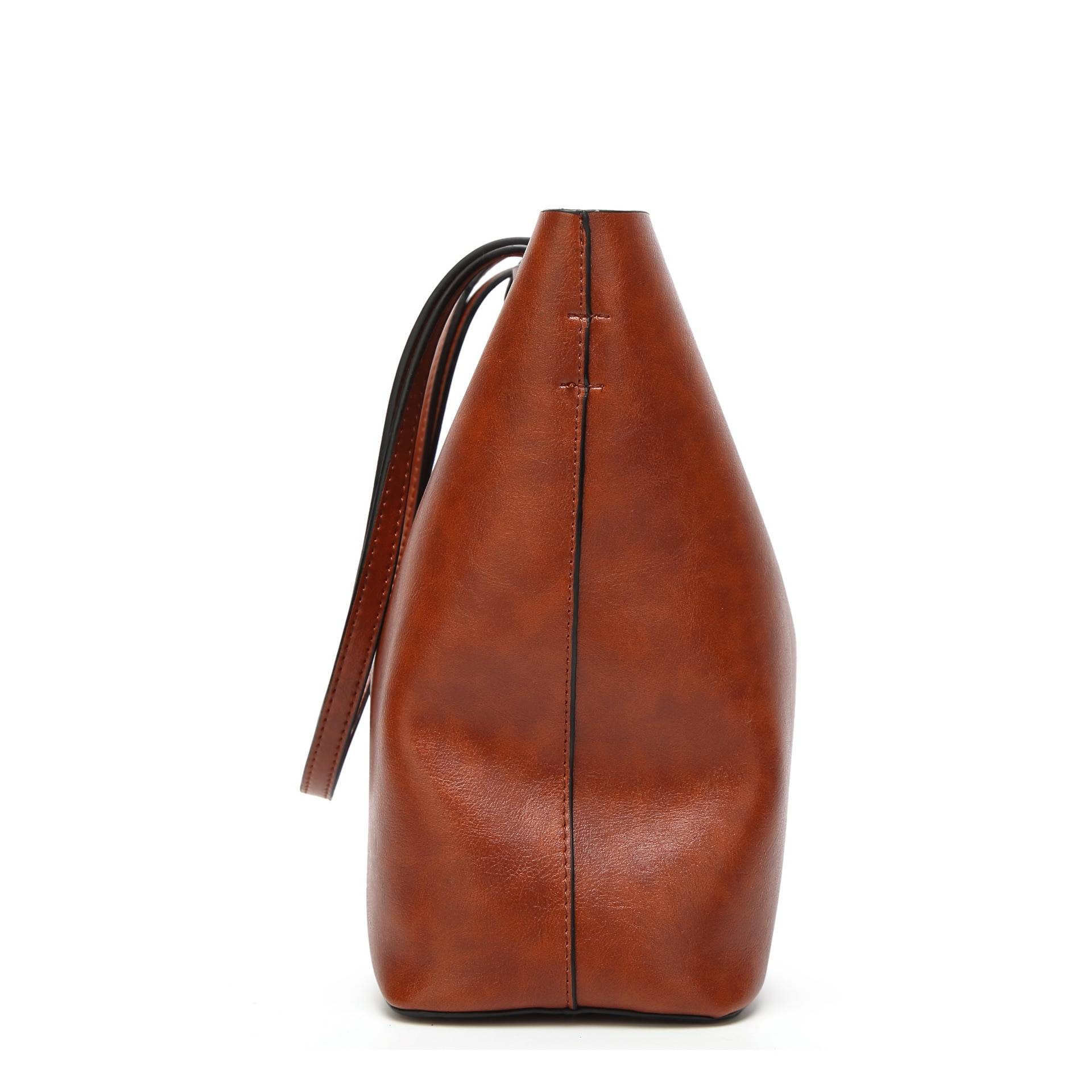 Waxing Leather bucket bag Simple Double strap handbag shoulder bags For Women 2020 All-Purpose Shopping tote sac bolsa feminina