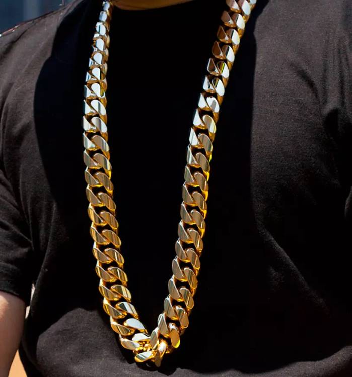 1.5 Kilo Miami Cuban Link Chain 14K Solid Gold Necklace for Men Best Seller Gadgets Clothing 1.5 Kilo Miami Cuban Link Chain 14K Solid Gold Necklace for Men Best Seller Gadgets Clothing
