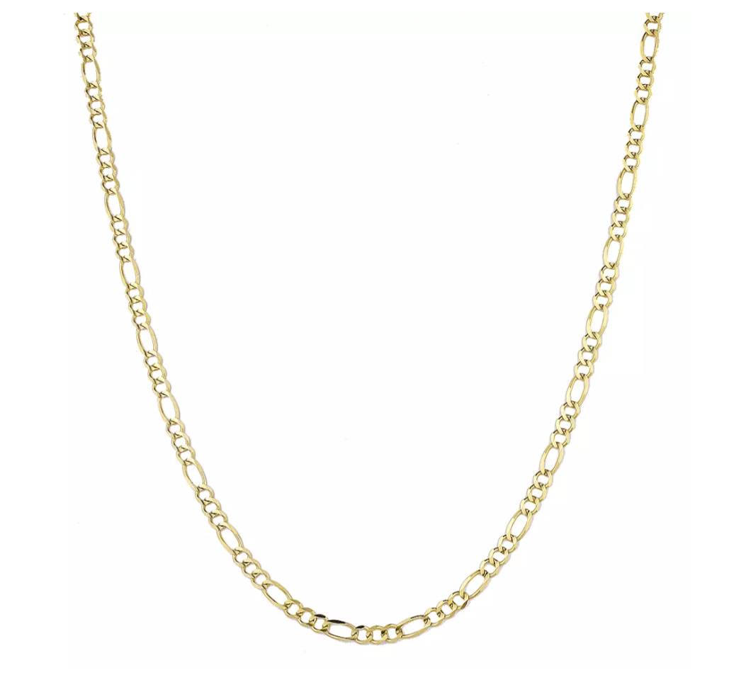 20” LUXURMAN Solid 10k Gold Figaro Chain For Men & Women 5mm Wide Best Seller Gadgets Clothing 20” LUXURMAN Solid 10k Gold Figaro Chain For Men & Women 5mm Wide Best Seller Gadgets Clothing