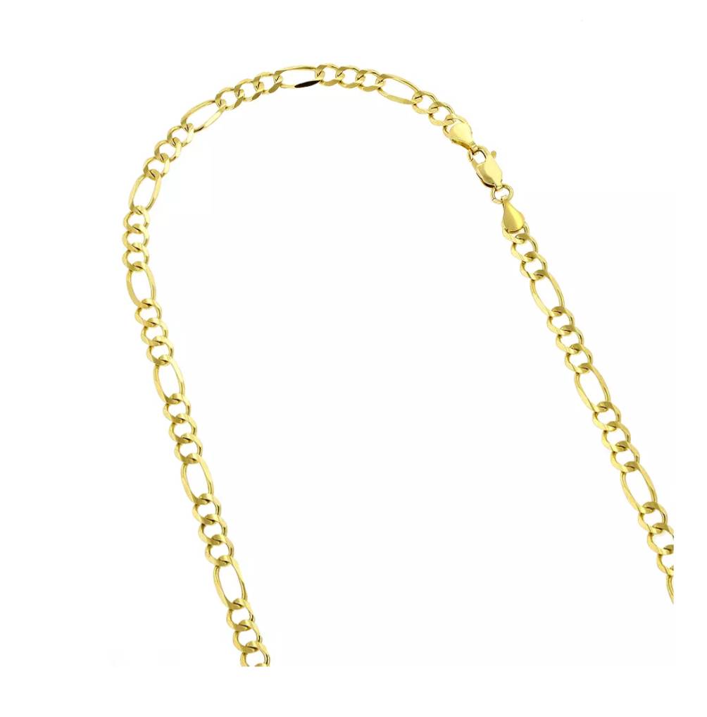 20” LUXURMAN Solid 10k Gold Figaro Chain For Men & Women 5mm Wide Best Seller Gadgets Clothing 20” LUXURMAN Solid 10k Gold Figaro Chain For Men & Women 5mm Wide Best Seller Gadgets Clothing