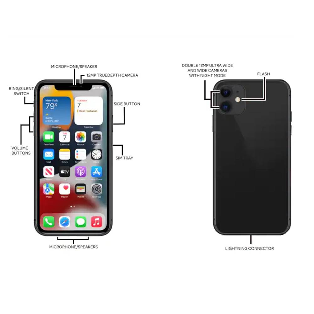 Apple iPhone 11 Mobile Phone 6.1inch A13 Bionic 4GB RAM 64GB/128GB/256GB ROM Hexa Core 12MP NFC 4G LTE Original iOS Cellphone Bundle : 64GB with Face ID|128GB with Face ID|256GB with Face ID Apple iPhone 11 Mobile Phone 6.1inch A13 Bionic 4GB RAM 64GB/128GB/256GB ROM Hexa Core 12MP NFC 4G LTE Original iOS Cellphone Bundle : 64GB with Face ID|128GB with Face ID|256GB with Face ID