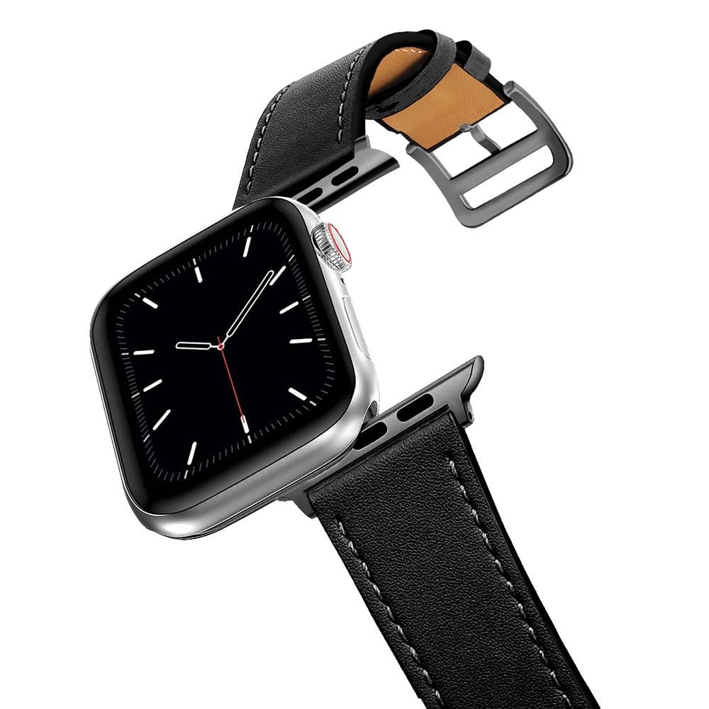 Business Real Leather Loop Bracelet Belt Band for Apple Watch SE 7654 42MM 38MM 44MM 40MM Strap on Smart iWatch 3 Watchband 45mm Band Color : off white|black|Dark navy blue|Red pepper|Bamboo Cyan|Purple lotus|amber|brown|Classic orange|1 Slim black|2 Slim brown|3 Slim dark blue|4 Slim Orange|5 Slim white|6 Slim apricot|7 Slim blue|8 Slim powder|9 Slim Rose|10 Slim green Business Real Leather Loop Bracelet Belt Band for Apple Watch SE 7654 42MM 38MM 44MM 40MM Strap on Smart iWatch 3 Watchband 45mm Band Color : off white|black|Dark navy blue|Red pepper|Bamboo Cyan|Purple lotus|amber|brown|Classic orange|1 Slim black|2 Slim brown|3 Slim dark blue|4 Slim Orange|5 Slim white|6 Slim apricot|7 Slim blue|8 Slim powder|9 Slim Rose|10 Slim green