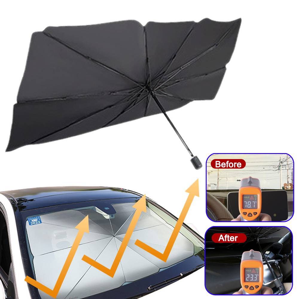 Foldable Car Windshield Sun Shade Umbrella UV Protection Heat Insulation Parasol Car Windshield Cover Interior Sunshade Visor Color : L|S Foldable Car Windshield Sun Shade Umbrella UV Protection Heat Insulation Parasol Car Windshield Cover Interior Sunshade Visor Color : L|S
