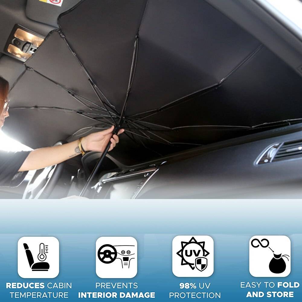 Foldable Car Windshield Sun Shade Umbrella UV Protection Heat Insulation Parasol Car Windshield Cover Interior Sunshade Visor Color : L|S Foldable Car Windshield Sun Shade Umbrella UV Protection Heat Insulation Parasol Car Windshield Cover Interior Sunshade Visor Color : L|S