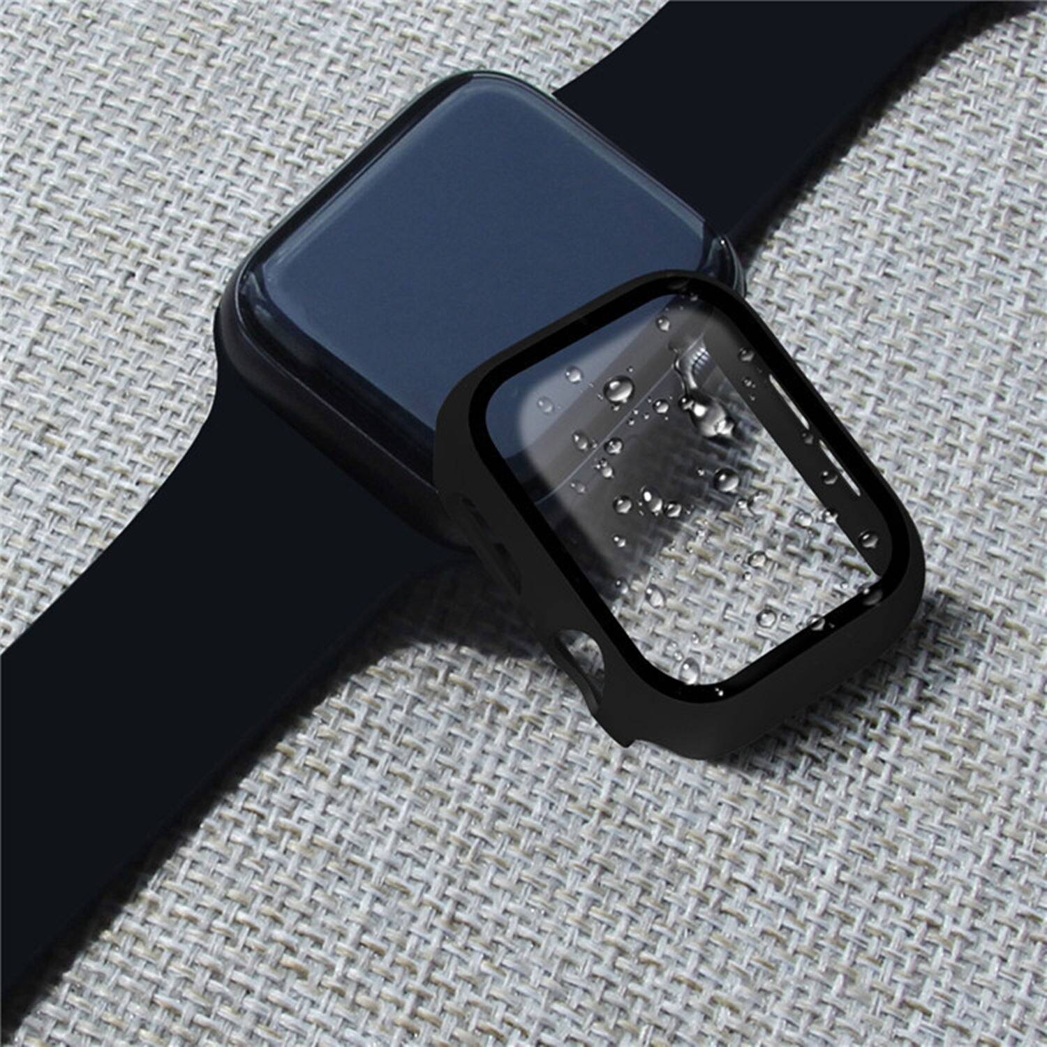 Glass+Cover For Apple watch Series 5 3 4 6 SE bumper+Screen Protector Apple Watch Case 44mm 40mm iWatch 42mm 38mm Accessorie