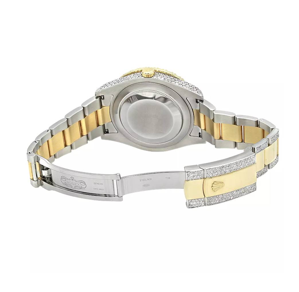 Iced-Out Two-Tone Rolex Oyster Perpetual Datejust Mens Diamond Watch 15ct Best Seller Gadgets Home, Household & Industrial Products Iced-Out Two-Tone Rolex Oyster Perpetual Datejust Mens Diamond Watch 15ct Best Seller Gadgets Home, Household & Industrial Products