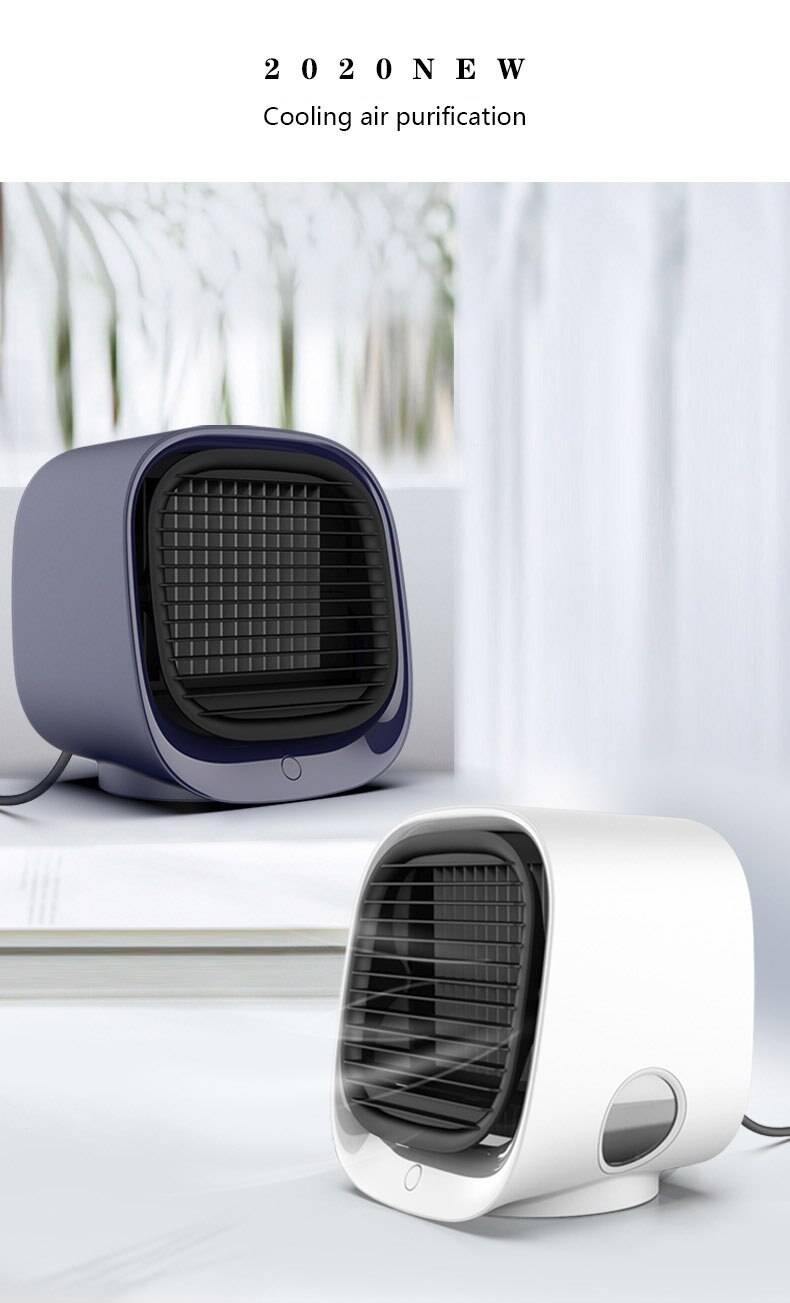 USB Desk Mini Fan Portable Air Cooler Fan Air Conditioner Light Desktop Air Cooling Fan Humidifier Purifier For Office Bedroom Color : NEW 3|NEW 4|NEW 2|NEW 1 USB Desk Mini Fan Portable Air Cooler Fan Air Conditioner Light Desktop Air Cooling Fan Humidifier Purifier For Office Bedroom Color : NEW 3|NEW 4|NEW 2|NEW 1