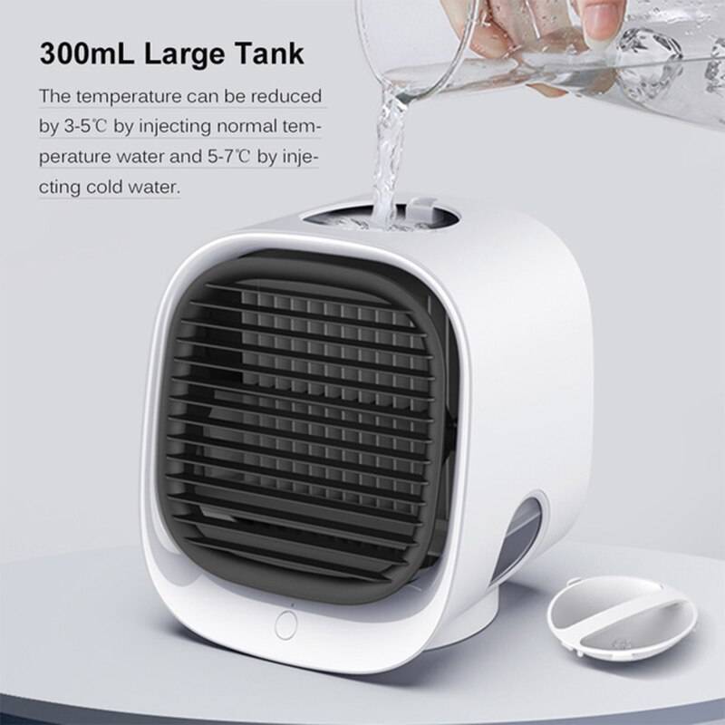 USB Desk Mini Fan Portable Air Cooler Fan Air Conditioner Light Desktop Air Cooling Fan Humidifier Purifier For Office Bedroom Color : NEW 3|NEW 4|NEW 2|NEW 1 USB Desk Mini Fan Portable Air Cooler Fan Air Conditioner Light Desktop Air Cooling Fan Humidifier Purifier For Office Bedroom Color : NEW 3|NEW 4|NEW 2|NEW 1