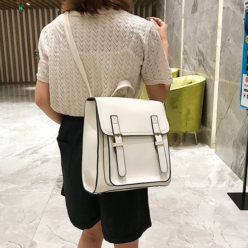 Vintage Backpack Female Pu Leather Bag Women's Backpack Fashion School Bag for Girls High Quality Leisure Shoulder Bag Sac A Dos