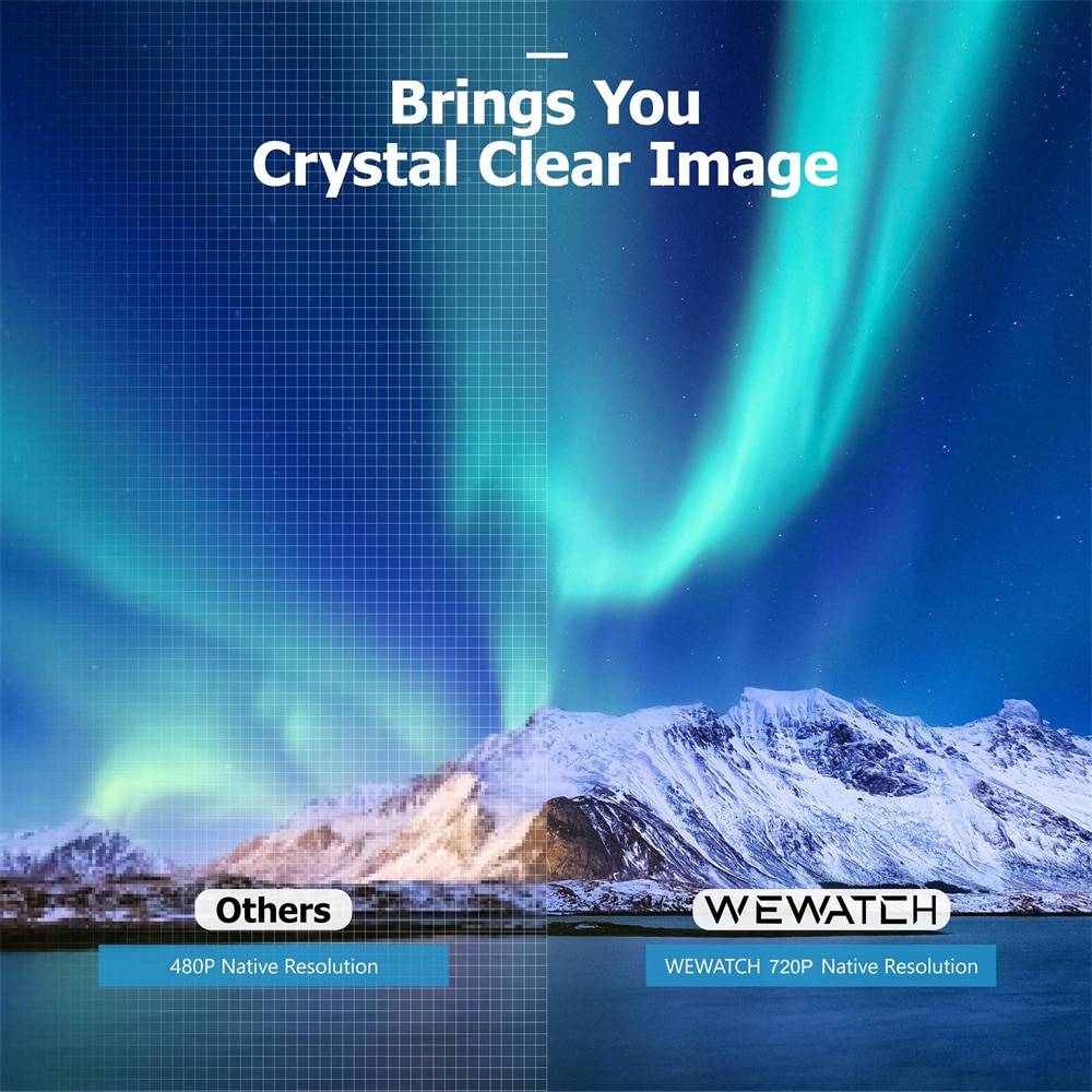 WEWATCH V10 8500Lumens LED Portable Projector Native 1280*720 HD 1080P Supported Home HDMI Theater Mini Outdoor Movie Proyectors Ships From : China|United States WEWATCH V10 8500Lumens LED Portable Projector Native 1280*720 HD 1080P Supported Home HDMI Theater Mini Outdoor Movie Proyectors Ships From : China|United States