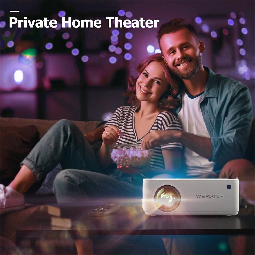 WEWATCH V10 8500Lumens LED Portable Projector Native 1280*720 HD 1080P Supported Home HDMI Theater Mini Outdoor Movie Proyectors