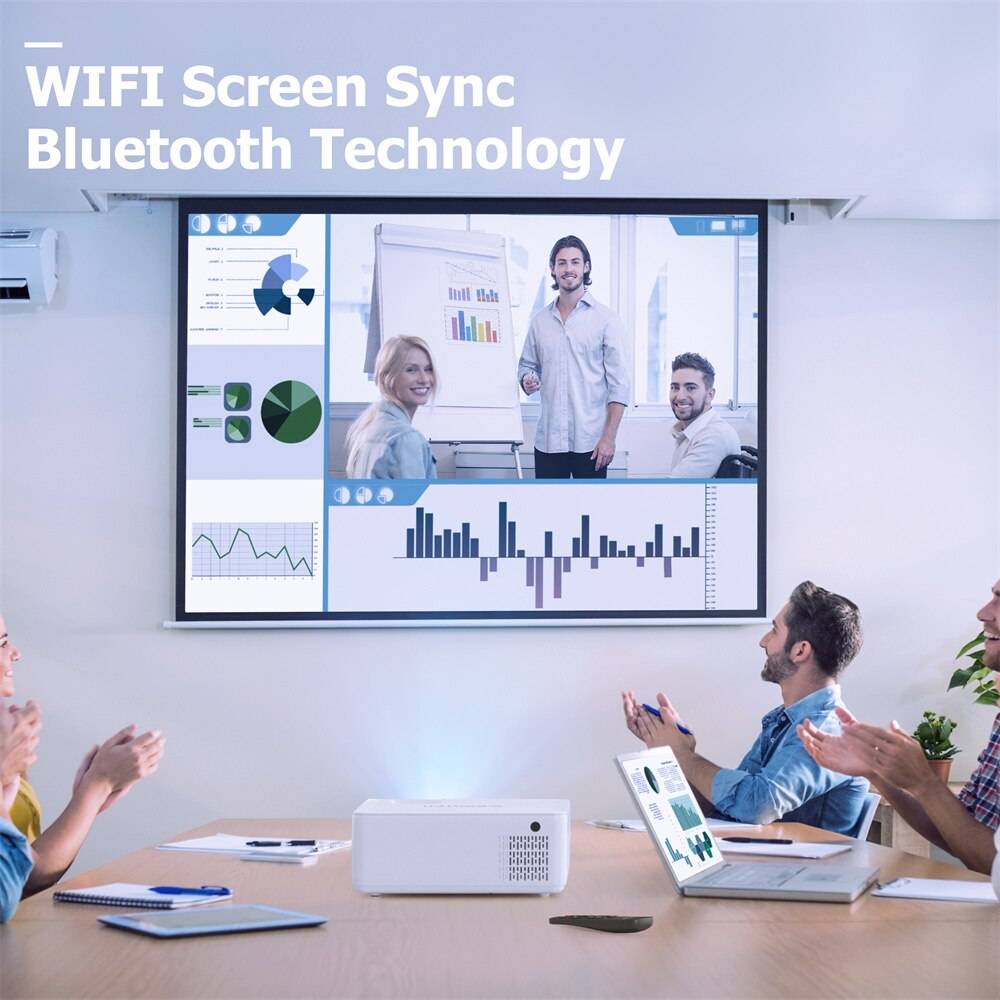 WEWATCH V10 8500Lumens LED Portable Projector Native 1280*720 HD 1080P Supported Home HDMI Theater Mini Outdoor Movie Proyectors