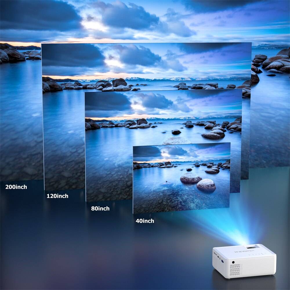 WEWATCH V10 8500Lumens LED Portable Projector Native 1280*720 HD 1080P Supported Home HDMI Theater Mini Outdoor Movie Proyectors