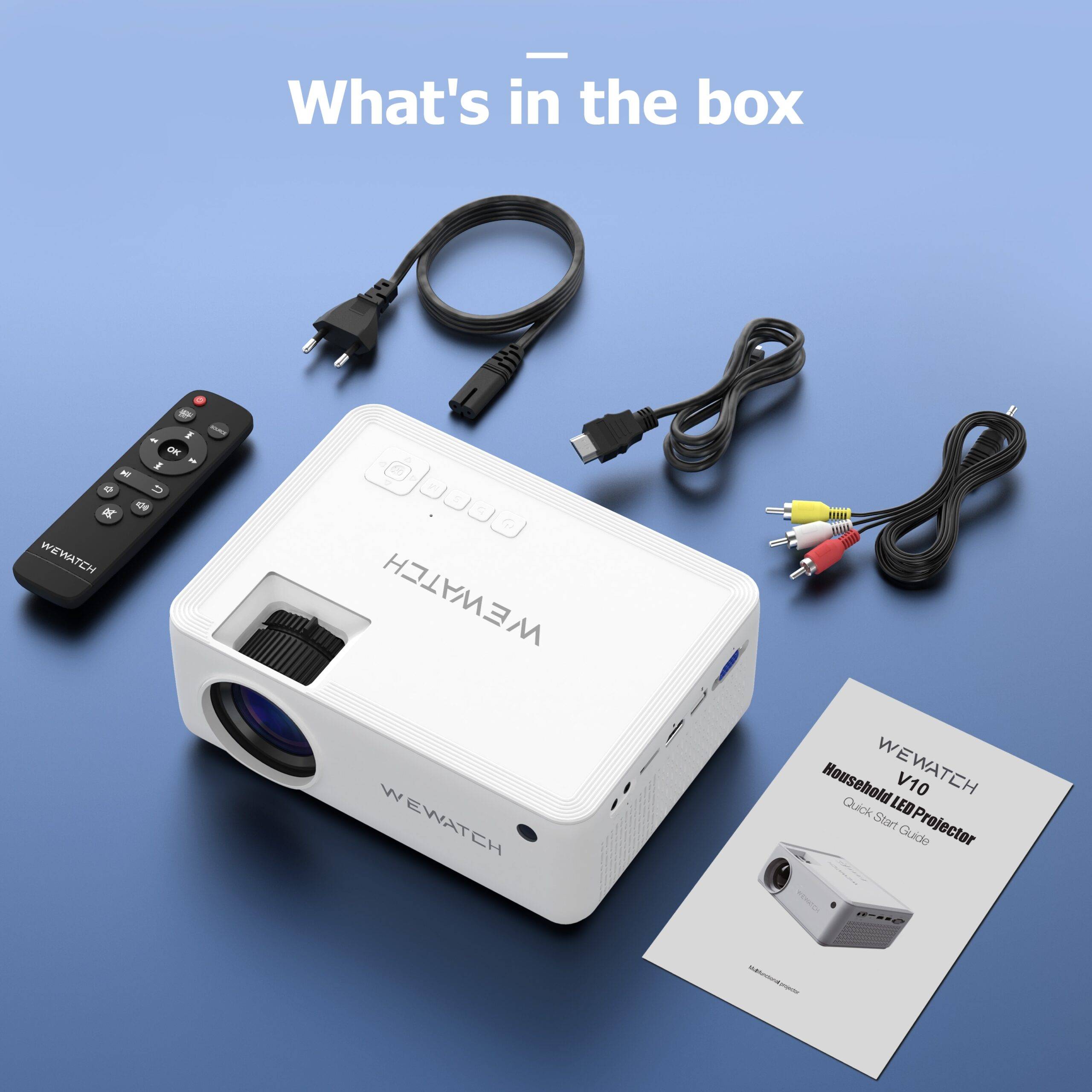 WEWATCH V10 8500Lumens LED Portable Projector Native 1280*720 HD 1080P Supported Home HDMI Theater Mini Outdoor Movie Proyectors Ships From : China|United States WEWATCH V10 8500Lumens LED Portable Projector Native 1280*720 HD 1080P Supported Home HDMI Theater Mini Outdoor Movie Proyectors Ships From : China|United States