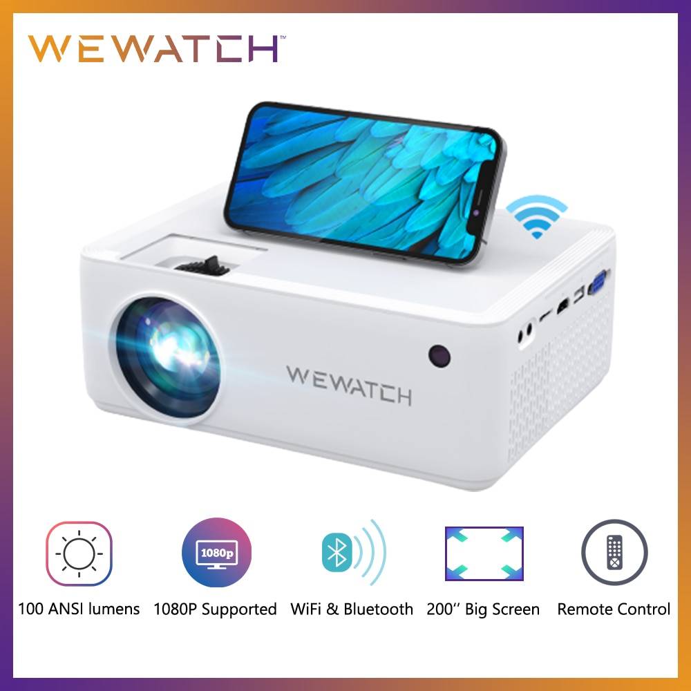 WEWATCH V10 8500Lumens LED Portable Projector Native 1280*720 HD 1080P Supported Home HDMI Theater Mini Outdoor Movie Proyectors Ships From : China|United States WEWATCH V10 8500Lumens LED Portable Projector Native 1280*720 HD 1080P Supported Home HDMI Theater Mini Outdoor Movie Proyectors Ships From : China|United States