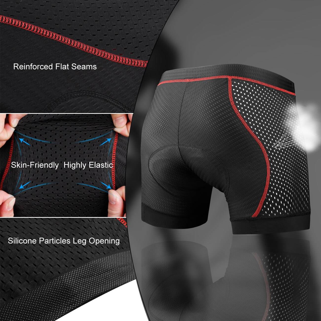 X-Tiger Cycling Underwear Upgrade 5D Padded Cycling Shorts 100% Lycra Shockproof MTB Bicycle Shorts Road Bike Shorts X-Tiger Cycling Underwear Upgrade 5D Padded Cycling Shorts 100% Lycra Shockproof MTB Bicycle Shorts Road Bike Shorts