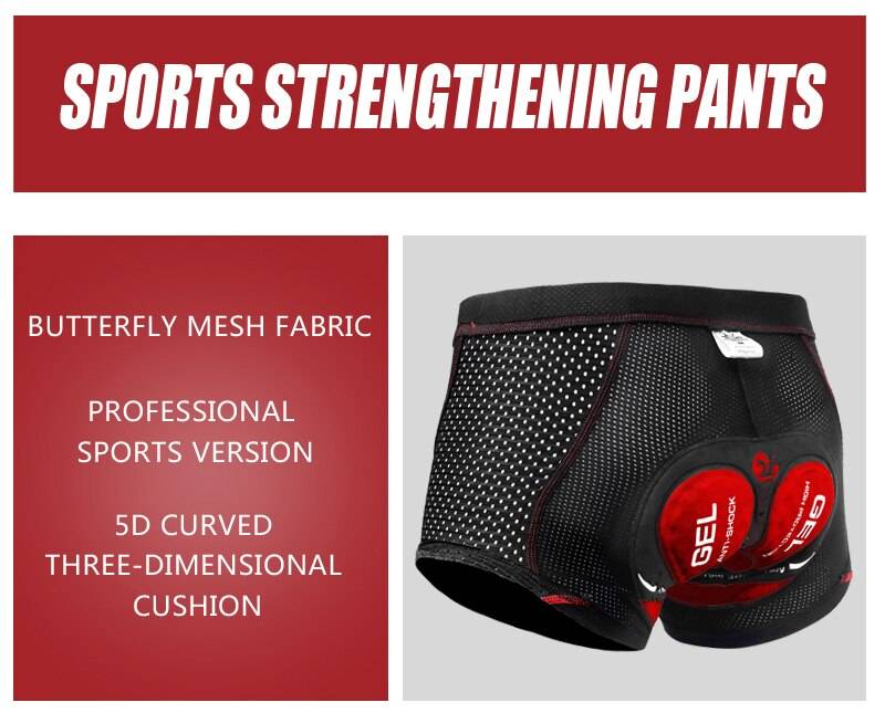 X-Tiger Cycling Underwear Upgrade 5D Padded Cycling Shorts 100% Lycra Shockproof MTB Bicycle Shorts Road Bike Shorts X-Tiger Cycling Underwear Upgrade 5D Padded Cycling Shorts 100% Lycra Shockproof MTB Bicycle Shorts Road Bike Shorts