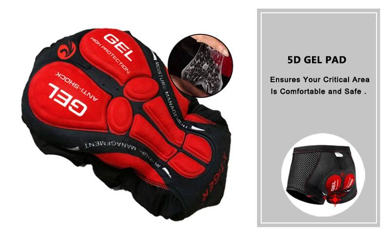 X-Tiger Cycling Underwear Upgrade 5D Padded Cycling Shorts 100% Lycra Shockproof MTB Bicycle Shorts Road Bike Shorts X-Tiger Cycling Underwear Upgrade 5D Padded Cycling Shorts 100% Lycra Shockproof MTB Bicycle Shorts Road Bike Shorts