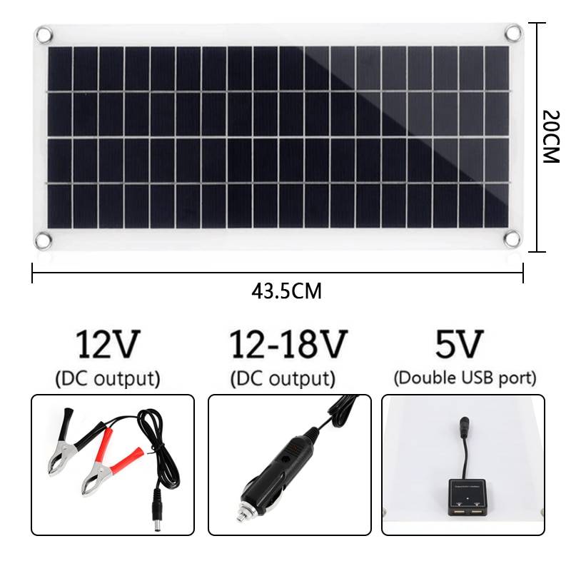 300W Solar Panel Kit Complete 12V USB With 10-60A Controller Solar Cells for Car Yacht RV Boat Moblie Phone Battery Charger Ships From : China|Russian Federation 300W Solar Panel Kit Complete 12V USB With 10-60A Controller Solar Cells for Car Yacht RV Boat Moblie Phone Battery Charger Ships From : China|Russian Federation