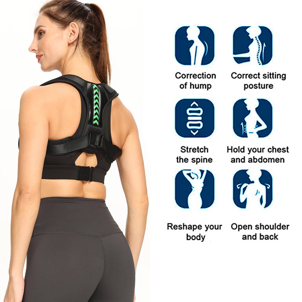 Adjustable Back Shoulder Posture Corrector Belt Clavicle Spine Support Reshape Your Body Home Office Sport Upper Back Neck Brace Adjustable Back Shoulder Posture Corrector Belt Clavicle Spine Support Reshape Your Body Home Office Sport Upper Back Neck Brace