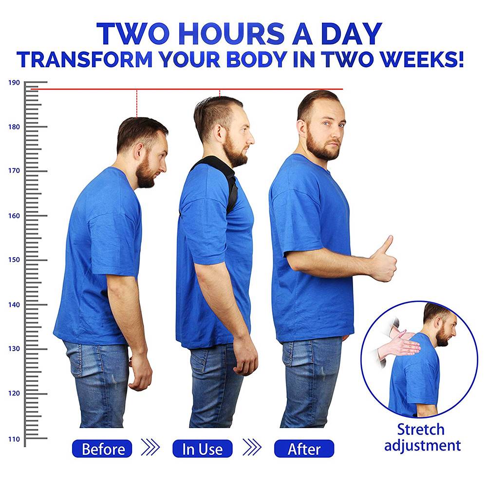 Adjustable Back Shoulder Posture Corrector Belt Clavicle Spine Support Reshape Your Body Home Office Sport Upper Back Neck Brace Adjustable Back Shoulder Posture Corrector Belt Clavicle Spine Support Reshape Your Body Home Office Sport Upper Back Neck Brace