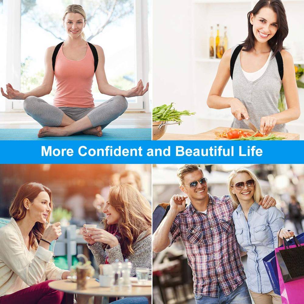 Adjustable Back Shoulder Posture Corrector Belt Clavicle Spine Support Reshape Your Body Home Office Sport Upper Back Neck Brace Adjustable Back Shoulder Posture Corrector Belt Clavicle Spine Support Reshape Your Body Home Office Sport Upper Back Neck Brace
