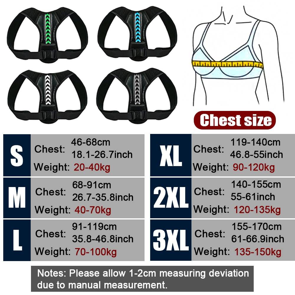 Adjustable Back Shoulder Posture Corrector Belt Clavicle Spine Support Reshape Your Body Home Office Sport Upper Back Neck Brace Color : Grey|Green|Blue|Purple|White|Orange|Grey Blue|Grey Purple|Grey Pink|Grey Orange Adjustable Back Shoulder Posture Corrector Belt Clavicle Spine Support Reshape Your Body Home Office Sport Upper Back Neck Brace Color : Grey|Green|Blue|Purple|White|Orange|Grey Blue|Grey Purple|Grey Pink|Grey Orange