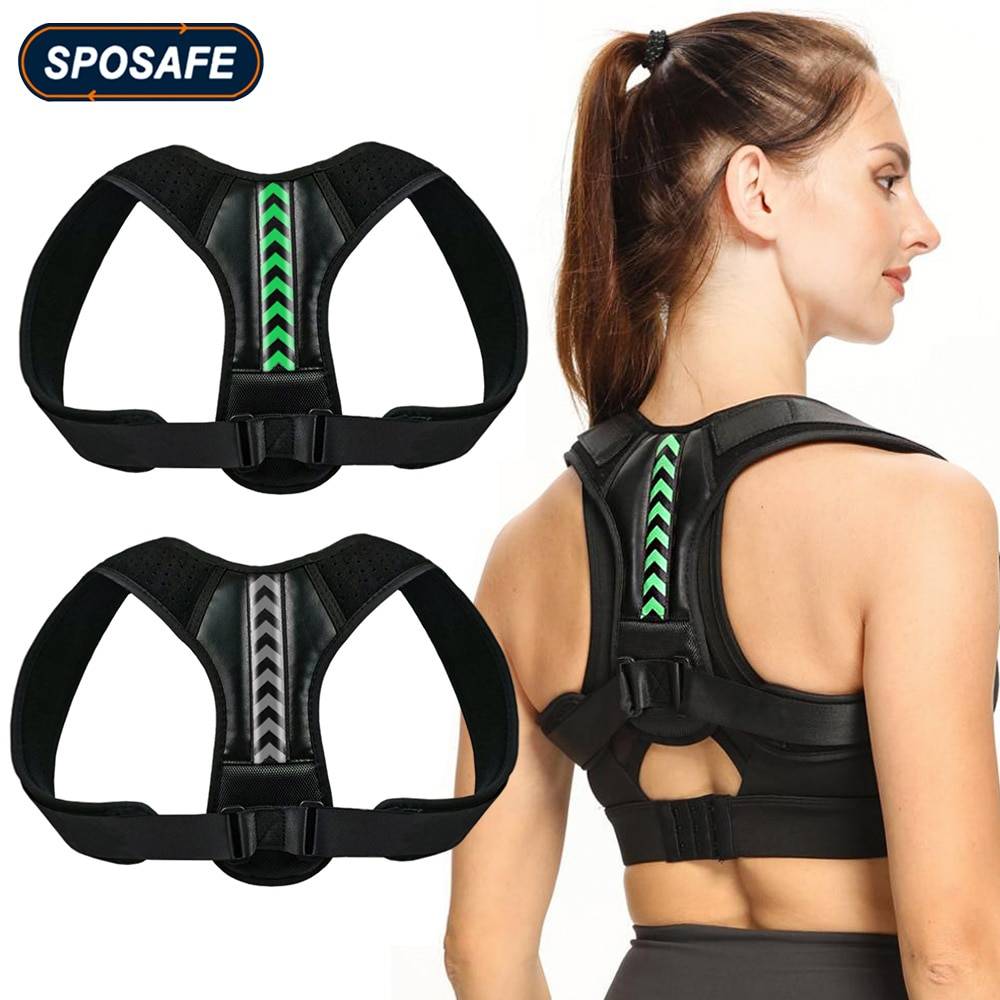 Adjustable Back Shoulder Posture Corrector Belt Clavicle Spine Support Reshape Your Body Home Office Sport Upper Back Neck Brace Color : Grey|Green|Blue|Purple|White|Orange|Grey Blue|Grey Purple|Grey Pink|Grey Orange Adjustable Back Shoulder Posture Corrector Belt Clavicle Spine Support Reshape Your Body Home Office Sport Upper Back Neck Brace Color : Grey|Green|Blue|Purple|White|Orange|Grey Blue|Grey Purple|Grey Pink|Grey Orange