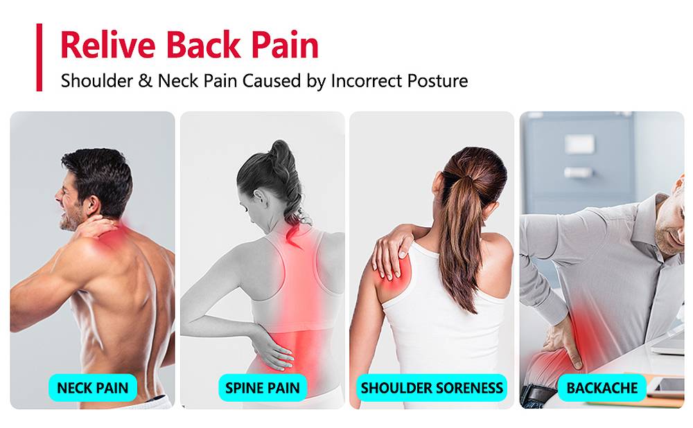 Adjustable Straight Back Shoulder Posture Corrector Lumbar Brace Spine Support Correction Home Office School Shoulder Neck Brace