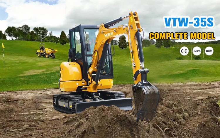 China Manufacturer Euro 5 CE New Digger Excavators 3.5 Ton Mini Excavator 3t Fuel Tank Volume Hydraulic Motivation Mini Digger