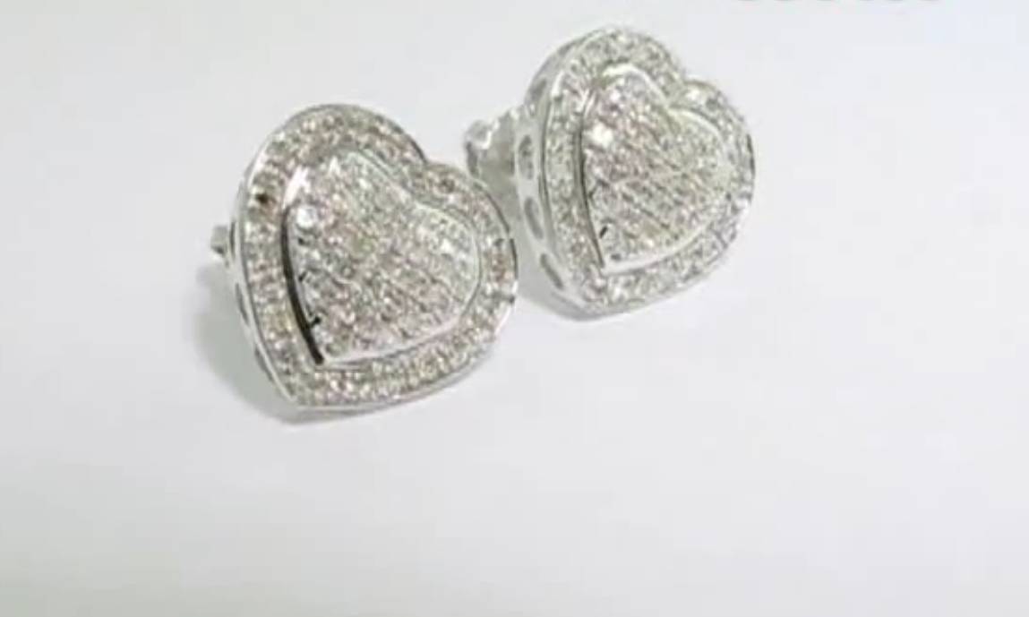 Diamond Heart Earrings Studs: 10k Gold Pave Diamonds 0.5ct Jewelry, Watches, Purses, bags, & Accessories Precious Jewelry Gold Color : White|Yellow|Pink Diamond Heart Earrings Studs: 10k Gold Pave Diamonds 0.5ct Jewelry, Watches, Purses, bags, & Accessories Precious Jewelry Gold Color : White|Yellow|Pink