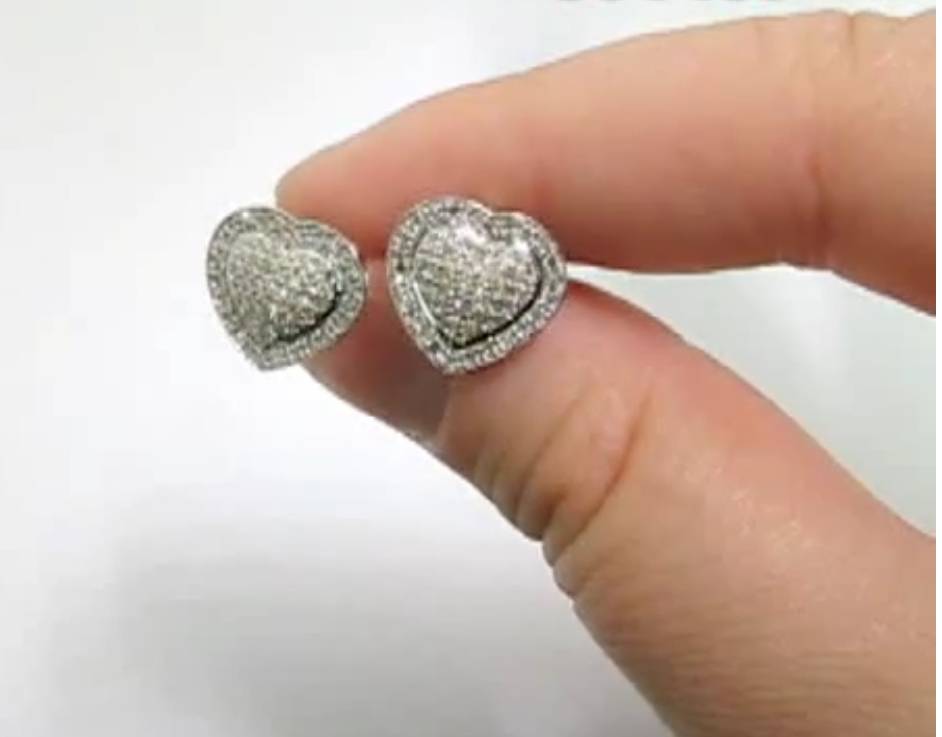 Diamond Heart Earrings Studs: 10k Gold Pave Diamonds 0.5ct Jewelry, Watches, Purses, bags, & Accessories Precious Jewelry Gold Color : White|Yellow|Pink Diamond Heart Earrings Studs: 10k Gold Pave Diamonds 0.5ct Jewelry, Watches, Purses, bags, & Accessories Precious Jewelry Gold Color : White|Yellow|Pink