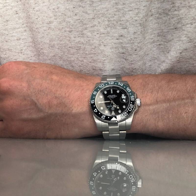 PAGANI DESIGN V2 40MM GMT Luxury Men's Watch Stainless Steel Waterproof Automatic Mechanical Watches Men's Business Reloj Hombre Color : dark green|Jubilee dark green|black blue|blue red PAGANI DESIGN V2 40MM GMT Luxury Men's Watch Stainless Steel Waterproof Automatic Mechanical Watches Men's Business Reloj Hombre Color : dark green|Jubilee dark green|black blue|blue red